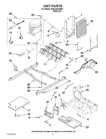 11 - Unit Parts parts for Whirlpool Refrigerator ED5LHAXWS07 from AppliancePartsPros.com