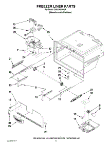 06 - Freezer Liner Parts parts for Whirlpool Refrigerator GI6SDRXXY05 from AppliancePartsPros.com