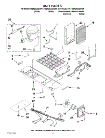 09 - Unit Parts parts for Whirlpool Refrigerator WSF26C2EXF01 from AppliancePartsPros.com