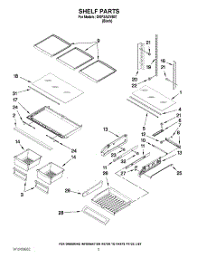 03 - Shelf Parts parts for Whirlpool Refrigerator GI0FSAXVB07 from AppliancePartsPros.com