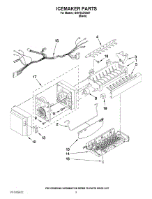05 - Icemaker Parts parts for Whirlpool Refrigerator GI0FSAXVB07 from AppliancePartsPros.com