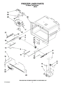 06 - Freezer Liner Parts parts for Whirlpool Refrigerator GI0FSAXVB07 from AppliancePartsPros.com