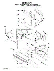 09 - Unit Parts parts for Whirlpool Refrigerator GI6SDRXXB04 from AppliancePartsPros.com