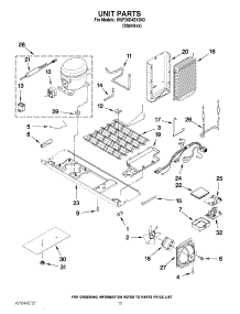 09 - Unit Parts parts for Whirlpool Refrigerator WSF26D4EXS03 from AppliancePartsPros.com