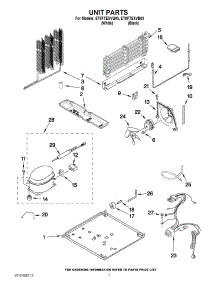 04 - Unit Parts parts for Whirlpool Refrigerator ET8FTEXVQ03 from AppliancePartsPros.com