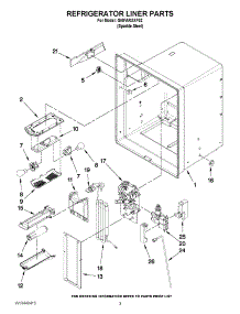 02 - Refrigerator Liner Parts parts for Whirlpool Refrigerator GI6FARXXF02 from AppliancePartsPros.com