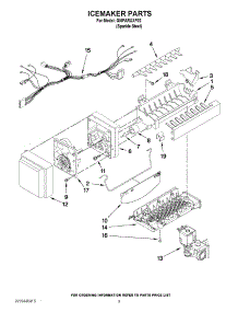 05 - Icemaker Parts parts for Whirlpool Refrigerator GI6FARXXF02 from AppliancePartsPros.com