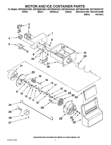 05 - Motor And Ice Container Parts parts for Whirlpool Refrigerator WSF26D4EXY02 from AppliancePartsPros.com