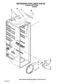 02 - Refrigerator Liner Parts parts for Whirlpool Refrigerator ED5FVGXWS07 from AppliancePartsPros.com