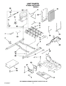 09 - Unit Parts parts for Whirlpool Refrigerator ED5FVGXWS07 from AppliancePartsPros.com