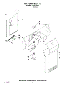 10 - Air Flow Parts parts for Whirlpool Refrigerator ED5FVGXWS07 from AppliancePartsPros.com