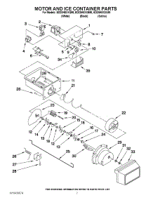 05 - Motor And Ice Container Parts parts for Whirlpool Refrigerator ED2SHEXXU00 from AppliancePartsPros.com