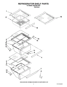 03 - Refrigerator Shelf Parts parts for Whirlpool Refrigerator ED2FHEXVS03 from AppliancePartsPros.com