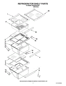 03 - Refrigerator Shelf Parts parts for Whirlpool Refrigerator ED2KHAXVS03 from AppliancePartsPros.com
