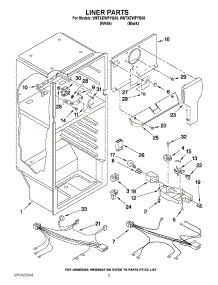 03 - Liner Parts parts for Whirlpool Refrigerator W8TXEWFYQ00 from AppliancePartsPros.com