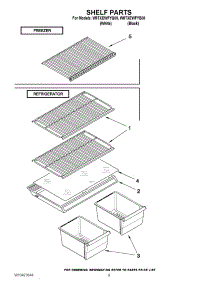 05 - Shelf Parts parts for Whirlpool Refrigerator W8TXEWFYQ00 from AppliancePartsPros.com