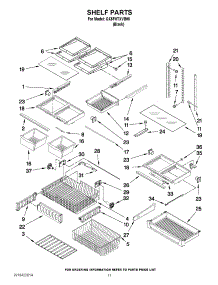 07 - Shelf Parts parts for Whirlpool Refrigerator GX5FHTXVB05 from AppliancePartsPros.com
