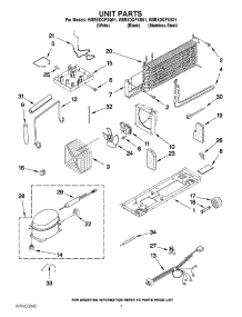 04 - Unit Parts parts for Whirlpool Refrigerator W8RXDGFXQ01 from AppliancePartsPros.com