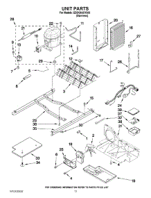 09 - Unit Parts parts for Whirlpool Refrigerator ED2KHAXVS03 from AppliancePartsPros.com