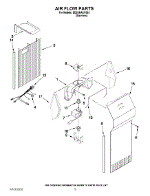 10 - Air Flow Parts parts for Whirlpool Refrigerator ED2KHAXVS03 from AppliancePartsPros.com
