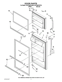 02 - Door Parts parts for Whirlpool Refrigerator W6TXNWFWQ02 from AppliancePartsPros.com