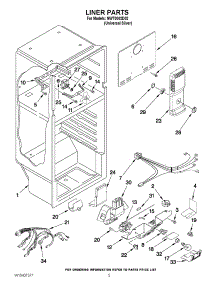 03 - Liner Parts parts for Whirlpool Refrigerator NWT0002D02 from AppliancePartsPros.com