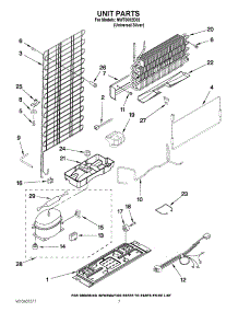 04 - Unit Parts parts for Whirlpool Refrigerator NWT0002D02 from AppliancePartsPros.com