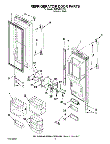 04 - Refrigerator Door Parts parts for Whirlpool Refrigerator GI7FVCXXY03 from AppliancePartsPros.com