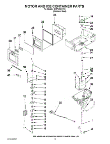 07 - Motor And Ice Container Parts parts for Whirlpool Refrigerator GI7FVCXXY03 from AppliancePartsPros.com