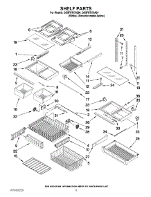 07 - Shelf Parts parts for Whirlpool Refrigerator GX5FHTXVQ04 from AppliancePartsPros.com