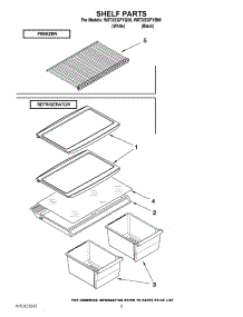 05 - Shelf Parts parts for Whirlpool Refrigerator W8TXEGFYQ00 from AppliancePartsPros.com