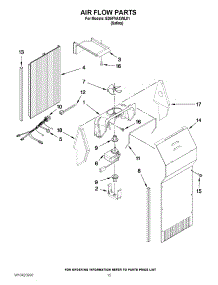 09 - Air Flow Parts parts for Whirlpool Refrigerator ED5FVAXWL01 from AppliancePartsPros.com