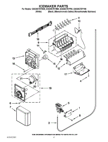 10 - Icemaker Parts parts for Whirlpool Refrigerator GSS30C7EYW00 from AppliancePartsPros.com