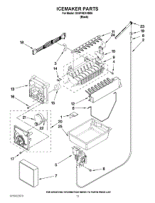 08 - Icemaker Parts parts for Whirlpool Refrigerator GX5FHDXVB05 from AppliancePartsPros.com