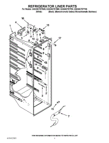 02 - Refrigerator Liner Parts parts for Whirlpool Refrigerator GSS30C7EYB00 from AppliancePartsPros.com