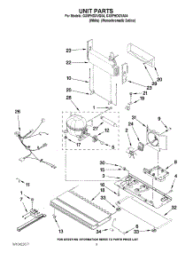 06 - Unit Parts parts for Whirlpool Refrigerator GX5FHDXVA04 from AppliancePartsPros.com