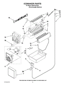 08 - Icemaker Parts parts for Whirlpool Refrigerator GX5FHTXVY06 from AppliancePartsPros.com