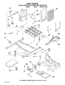 09 - Unit Parts parts for Whirlpool Refrigerator ED5KVEXVB03 from AppliancePartsPros.com
