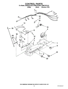11 - Control Parts parts for Whirlpool Refrigerator ED5KVEXVB03 from AppliancePartsPros.com