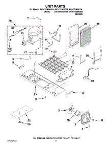 07 - Unit Parts parts for Whirlpool Refrigerator 6WSC21N4XW04 from AppliancePartsPros.com