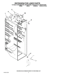 02 - Refrigerator Liner Parts parts for Whirlpool Refrigerator 6WSC20C6XB04 from AppliancePartsPros.com