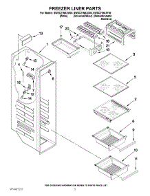 04 - Freezer Liner Parts parts for Whirlpool Refrigerator 6WSC21N4XD04 from AppliancePartsPros.com