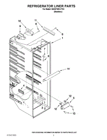 02 - Refrigerator Liner Parts parts for Whirlpool Refrigerator 8ED5FHKXVY04 from AppliancePartsPros.com