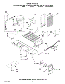 09 - Unit Parts parts for Whirlpool Refrigerator 6WSC20C6XD04 from AppliancePartsPros.com