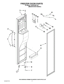 07 - Freezer Door Parts parts for Whirlpool Refrigerator GSS30C6EYY01 from AppliancePartsPros.com