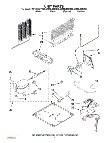 04 - Unit Parts parts for Whirlpool Refrigerator WRT3L9SZYM00 from AppliancePartsPros.com
