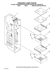04 - Freezer Liner Parts parts for Whirlpool Refrigerator GSS30C6EYW00 from AppliancePartsPros.com