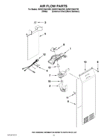08 - Air Flow Parts parts for Whirlpool Refrigerator 6WSC21N4XW02 from AppliancePartsPros.com