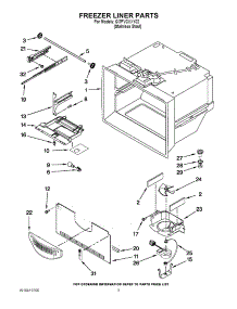 02 - Freezer Liner Parts parts for Whirlpool Refrigerator GI7FVCXXY02 from AppliancePartsPros.com