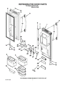 04 - Refrigerator Door Parts parts for Whirlpool Refrigerator GI7FVCXXY02 from AppliancePartsPros.com